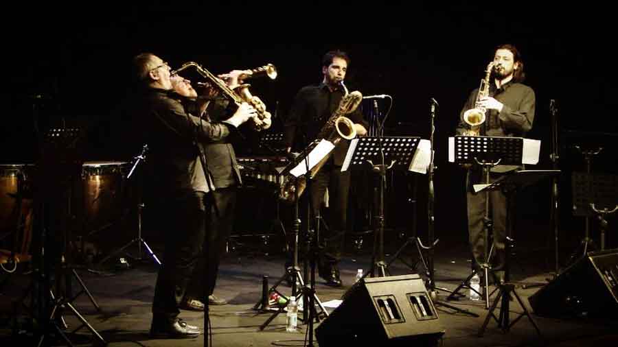 Lo Lalsax Quartet di Gianni Oddi al Parco Milvio,