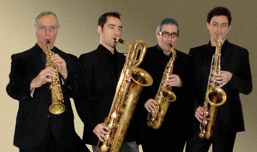 Lo Lalsax Quartet di Gianni Oddi al Parco Milvio,