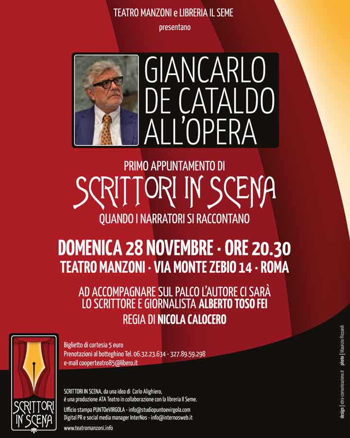 Teatro Manzoni "Giancarlo De Cataldo all’Opera”,