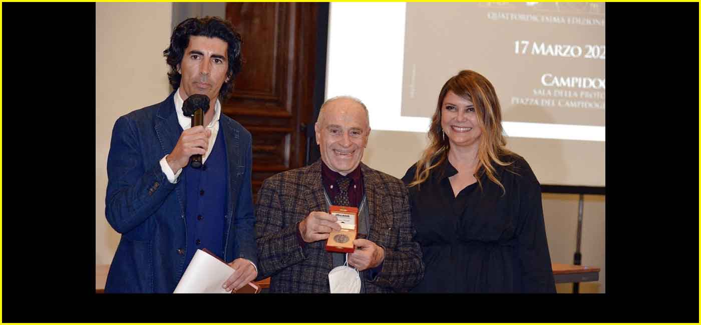 Fabrizio Pacifici con il suo “Premio Sette Colli”.
