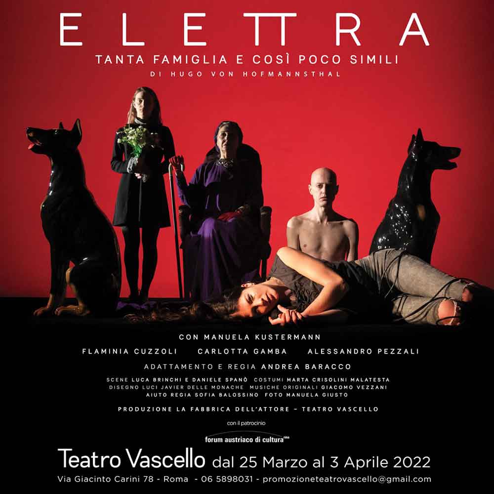 Teatro Vascello “Elettra, tanta famiglia e così poco simili”.