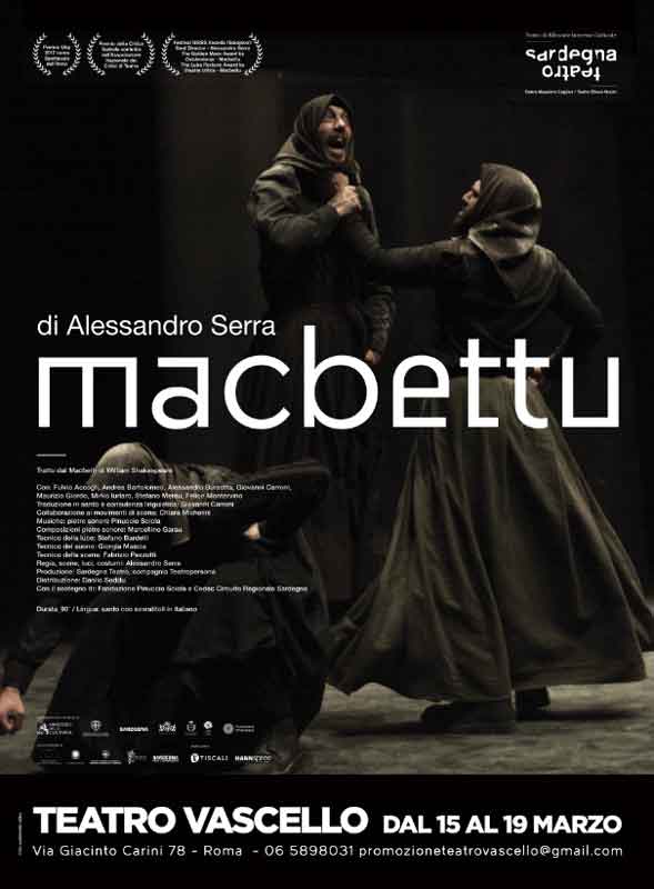 “Macbettu” in scena al Teatro Vascello,