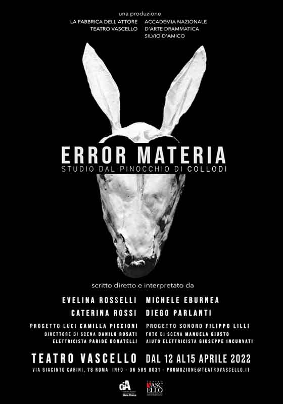 “Error Materia” al Teatro Vascello.