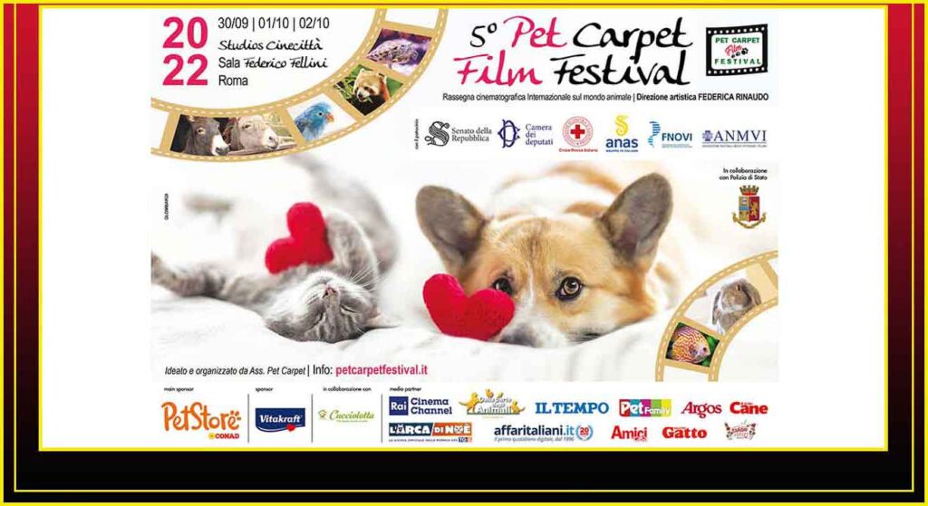 Pet Carpet Film Festival Sala Fellini Cinecittà.