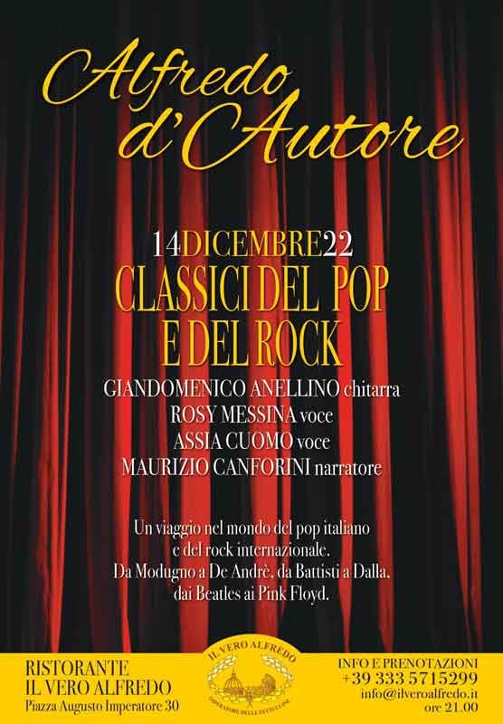 “Alfredo D’Autore” Cibo e Musica a Roma.