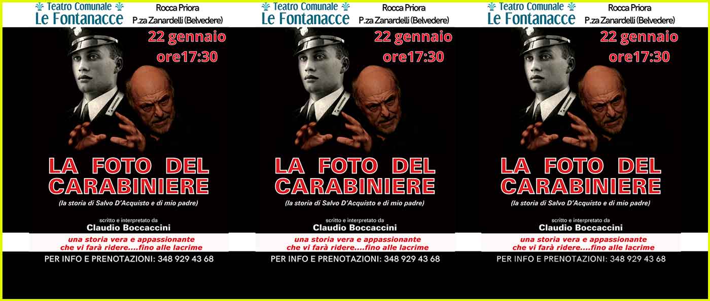 Teatro Le Fontanacce “La foto del carabiniere”.