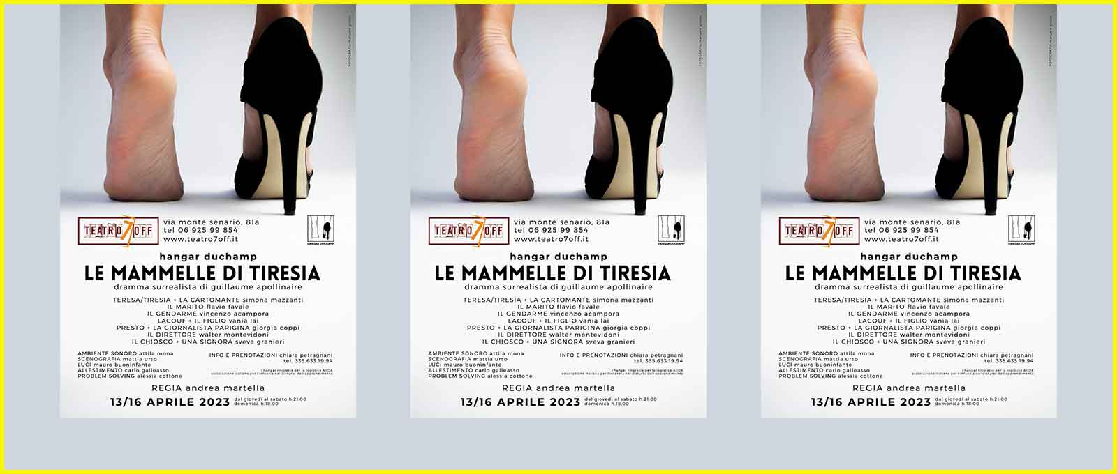 Teatro 7 Off “Le Mammelle di Tiresia”.