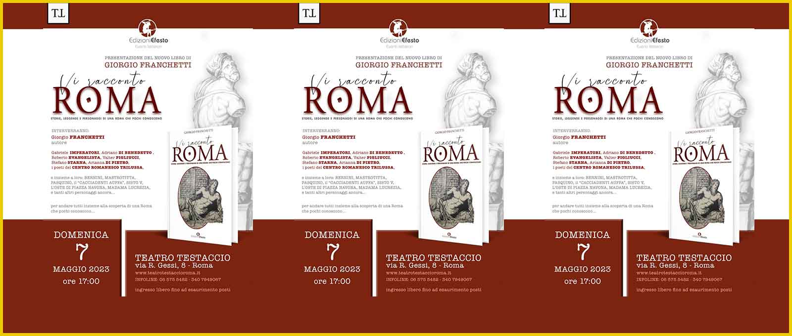 Teatro Testaccio “Vi racconto Roma”.