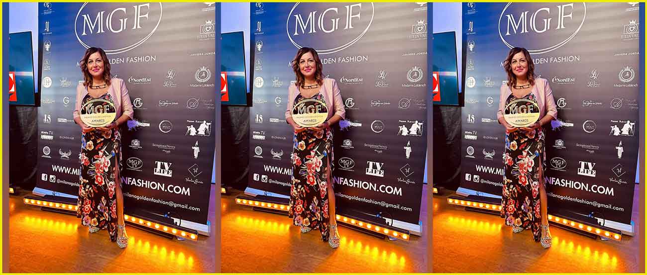 Lisa Bernardini premiata “Milano Golden Fashion”.