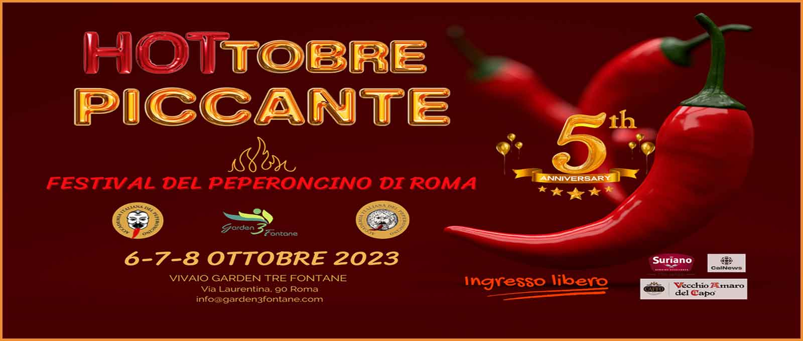 “HOTtobre Piccante” il Peperoncino Festival di Roma.