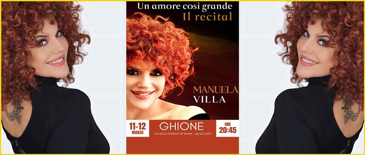 Manuela Villa al Teatro Ghione.