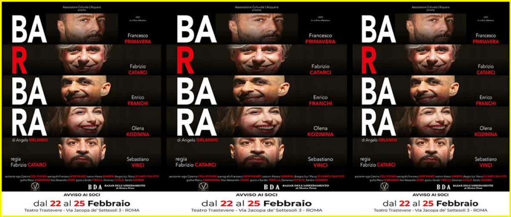Teatro Trastevere in scena “Barbara”.